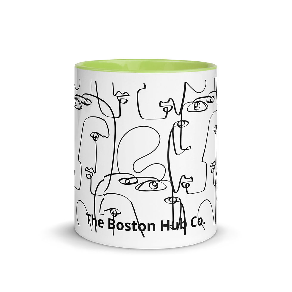 Thumbnail: Coffee Mug | 2 Sizes | Ceramic White w/ Interior Color | Happy Hour in Revere