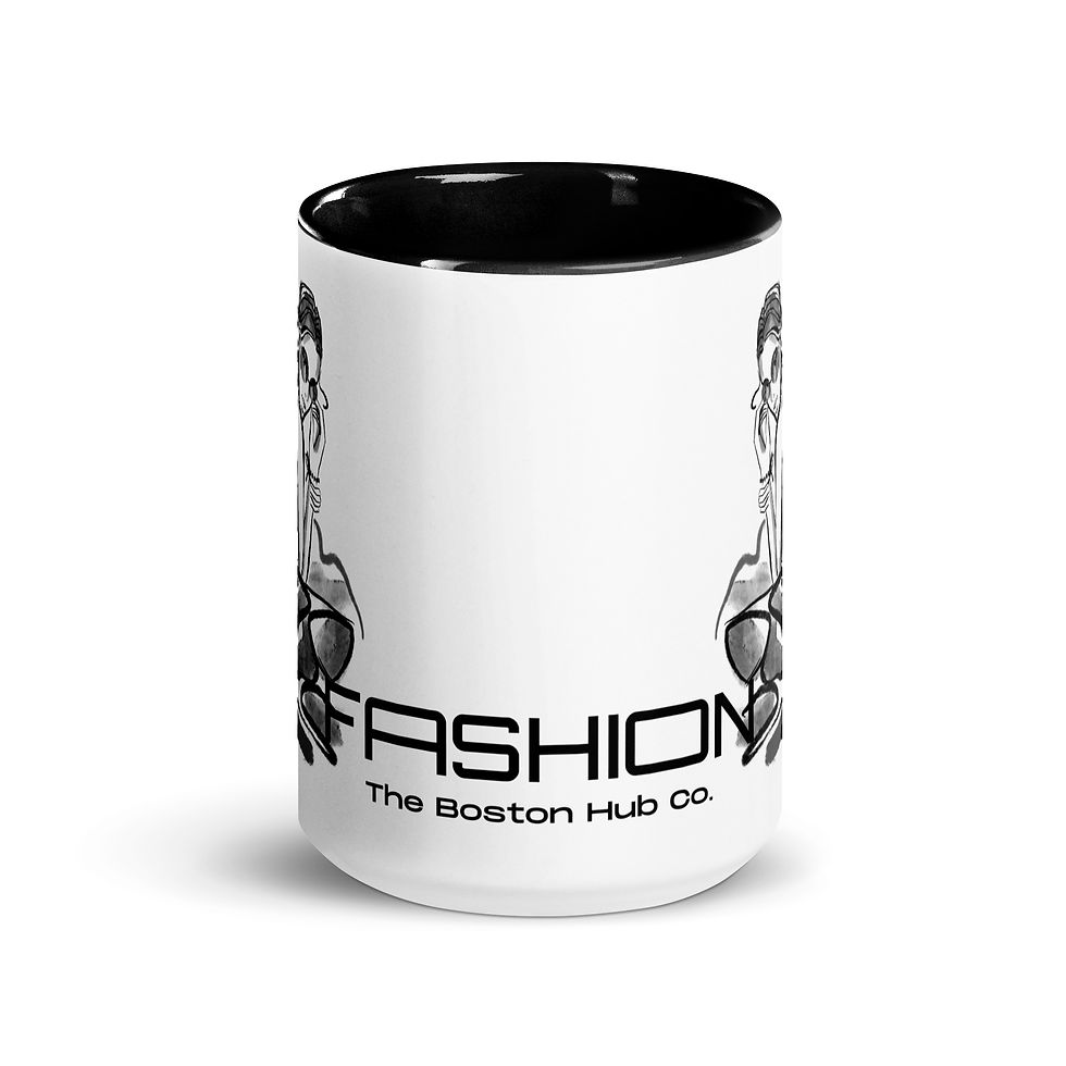 Thumbnail: Coffee Mug | 2 Sizes | Ceramic White w/ Interior Color | Fashion Model