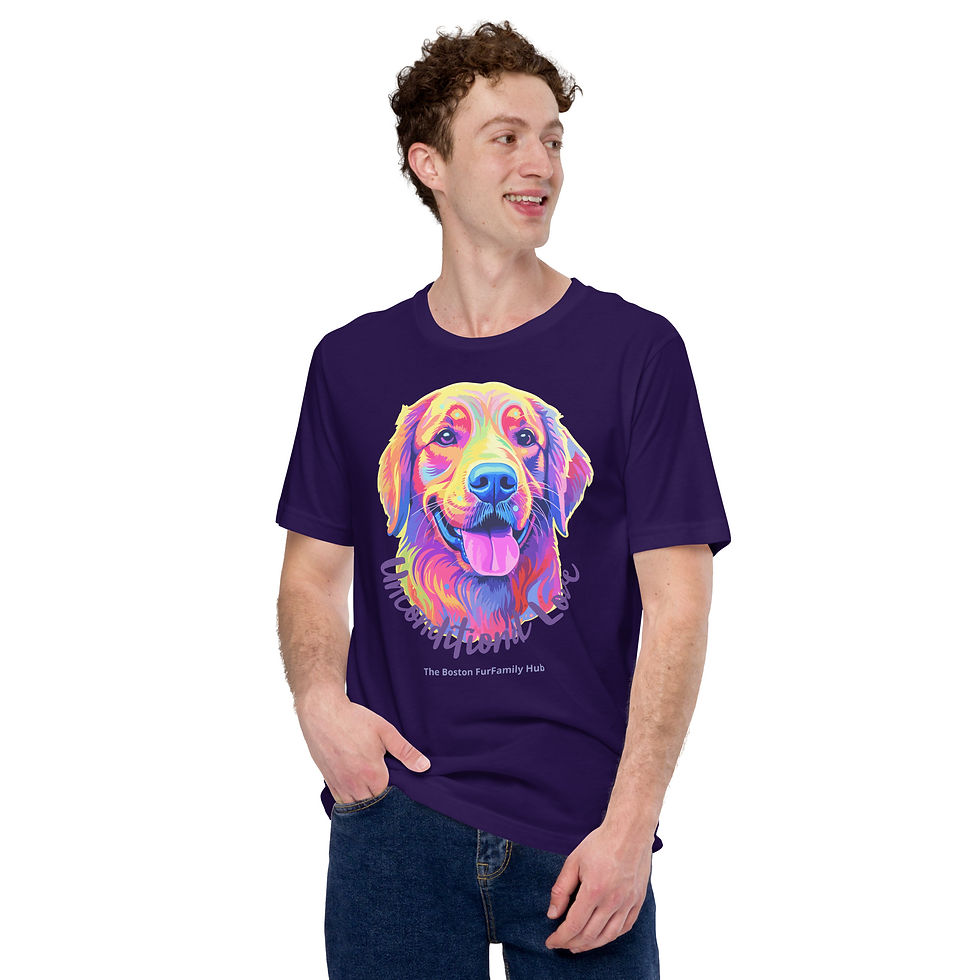Thumbnail: T-Shirt | 10 Colors | Unisex | Sizes: XS - 5XL | Labrador Unconditional Love