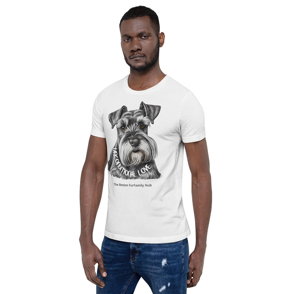 Thumbnail: T-Shirt | 6 Colors | Unisex | Sizes: XS - 5XL | Schnauzer Unconditional Love