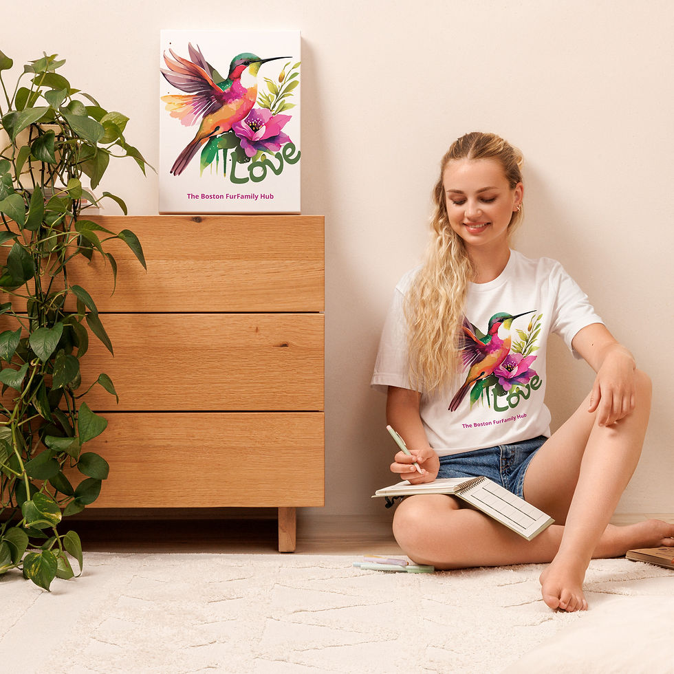Thumbnail: T-Shirt | 6 Colors | Unisex | Sizes: XS - 5XL | Love hummingbird