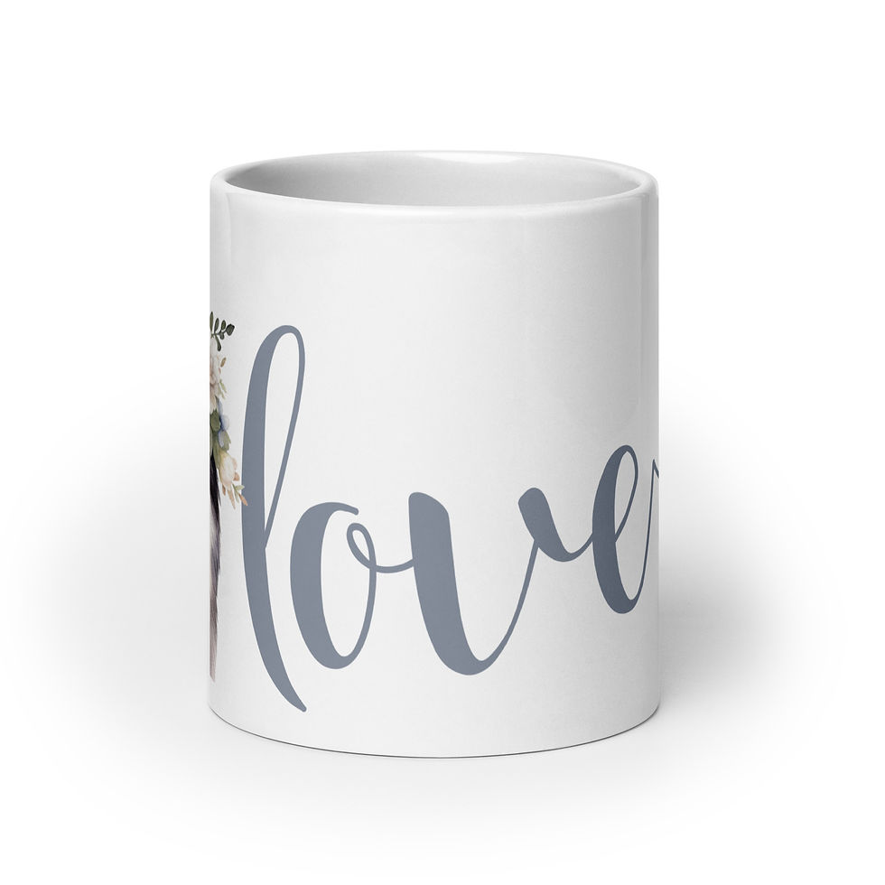 Thumbnail: Mug | 3 Sizes | Ceramic Glossy White | Husky Love