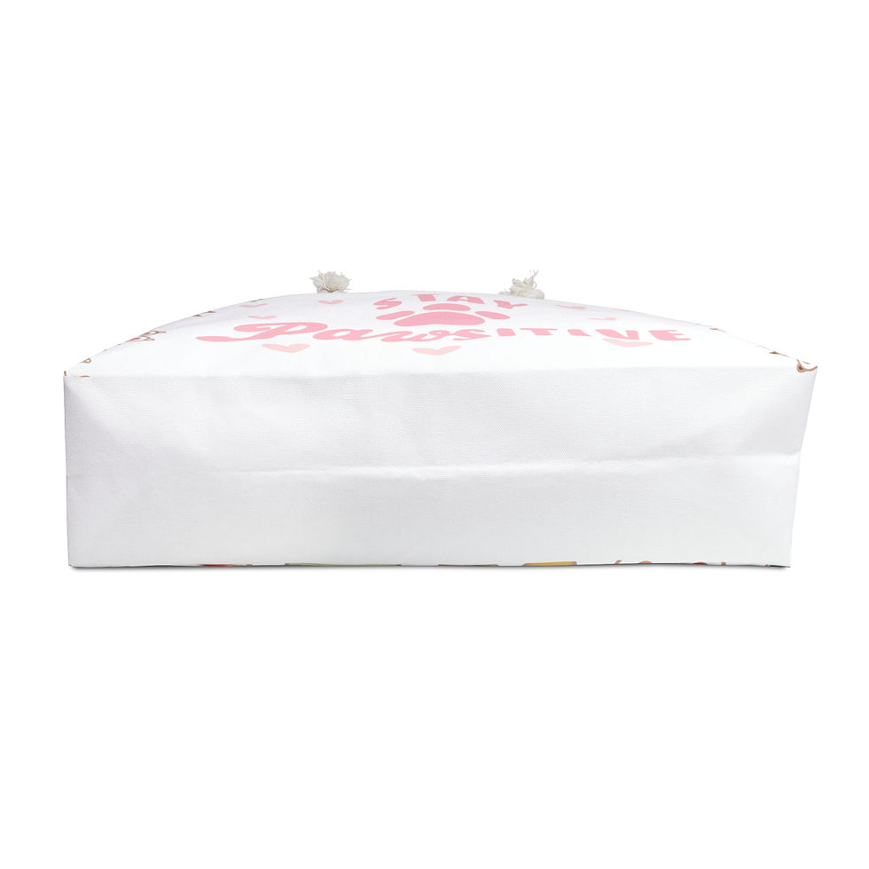 Thumbnail: Weekender Bag | 1 Size | White | Stay PAW 🐾 sitive!