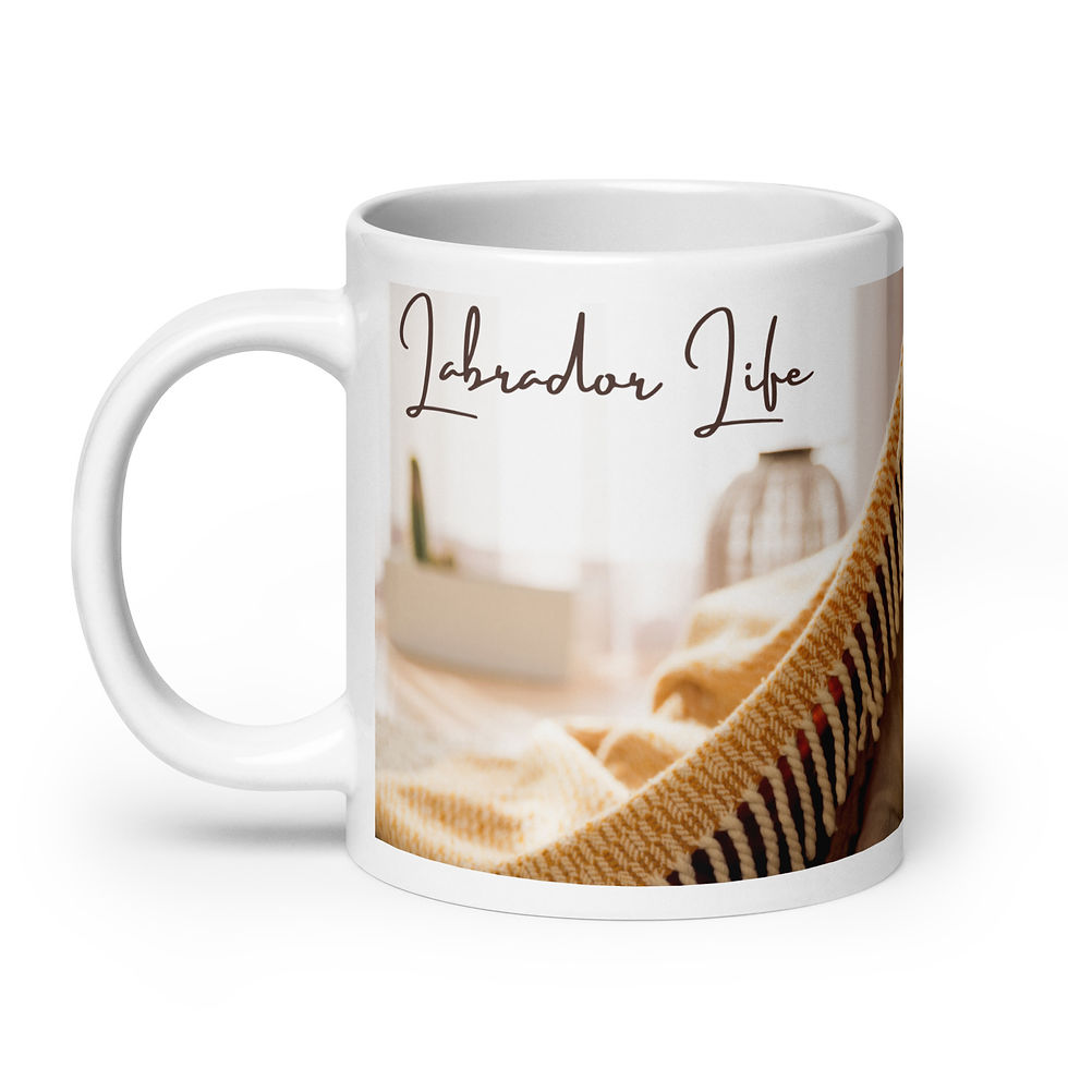 Thumbnail: Mug | 3 Sizes | Ceramic Glossy White | Labrador Life 2