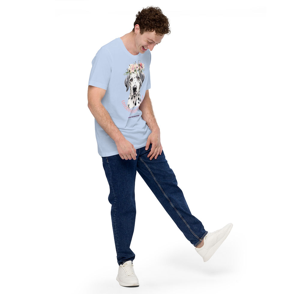 Thumbnail: T-Shirt | 6 Colors | Unisex | Sizes: XS - 5XL | Dalmatian Unconditional Love