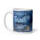 Thumbnail: Coffee Mug | 3 Sizes | Ceramic Glossy White | Blue Geode Stronger Than Yesterday