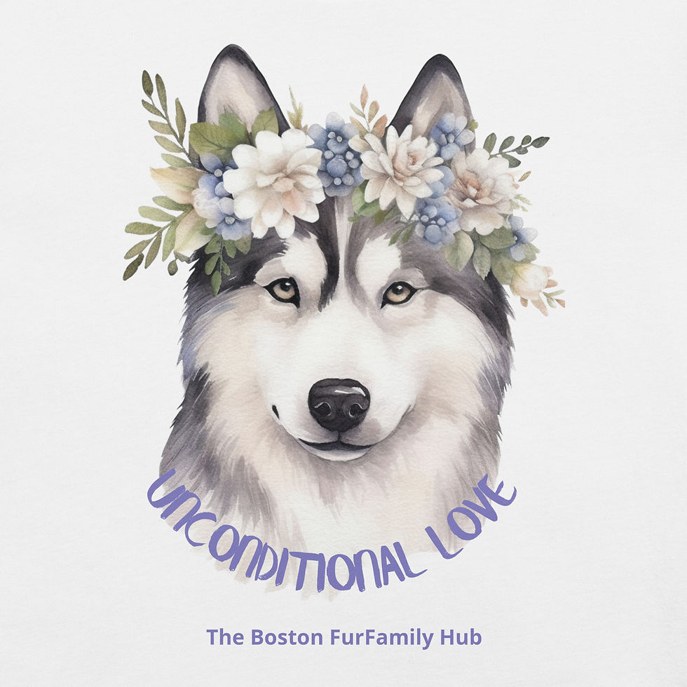 Thumbnail: T-Shirt | 5 Colors | Unisex | Size: XS - 5XL | Husky Unconditional Love