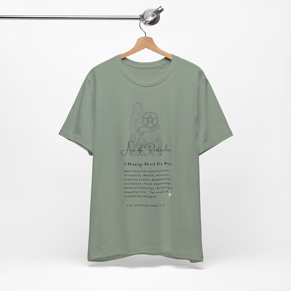 Thumbnail: T-Shirt | MORE Colors | Unisex | Sizes: XS - 5XL | Message Ace of Pentacles