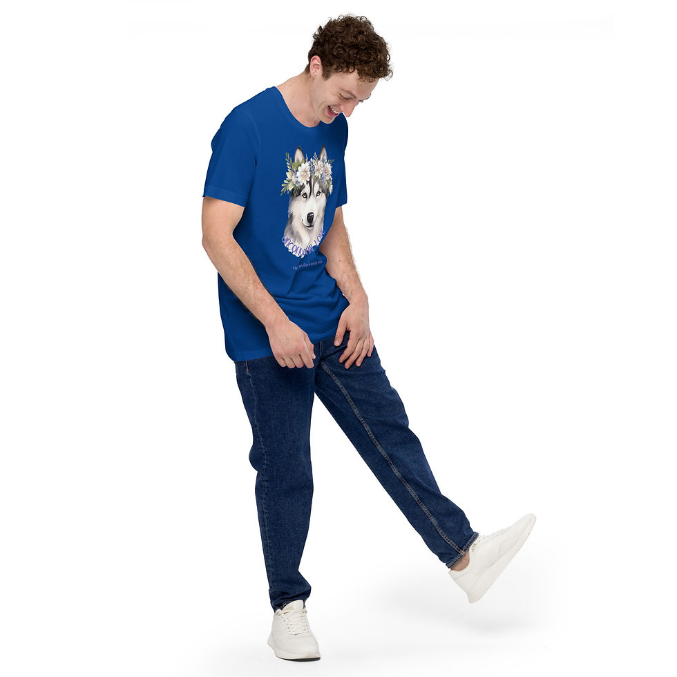Thumbnail: T-Shirt | 5 Colors | Unisex | Size: XS - 5XL | Husky Unconditional Love