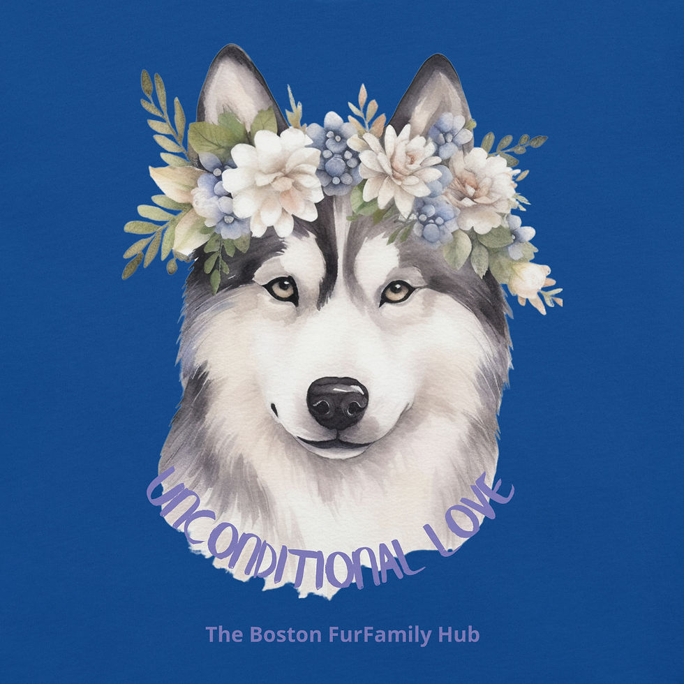 Thumbnail: T-Shirt | 5 Colors | Unisex | Size: XS - 5XL | Husky Unconditional Love