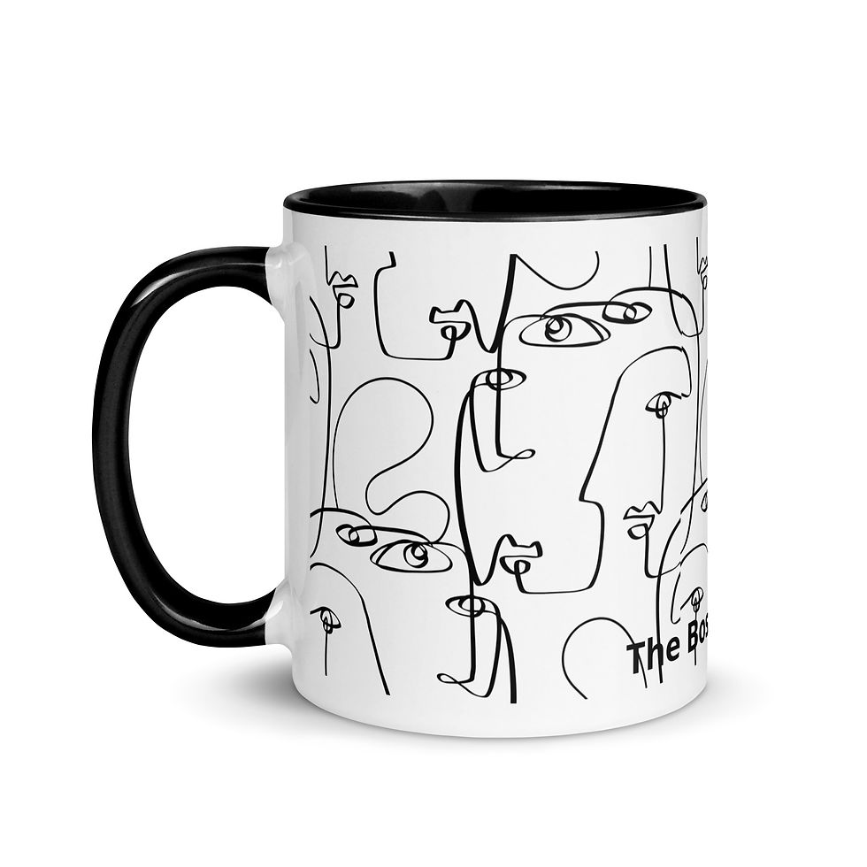 Thumbnail: Coffee Mug | 2 Sizes | Ceramic White w/ Interior Color | Happy Hour in Revere