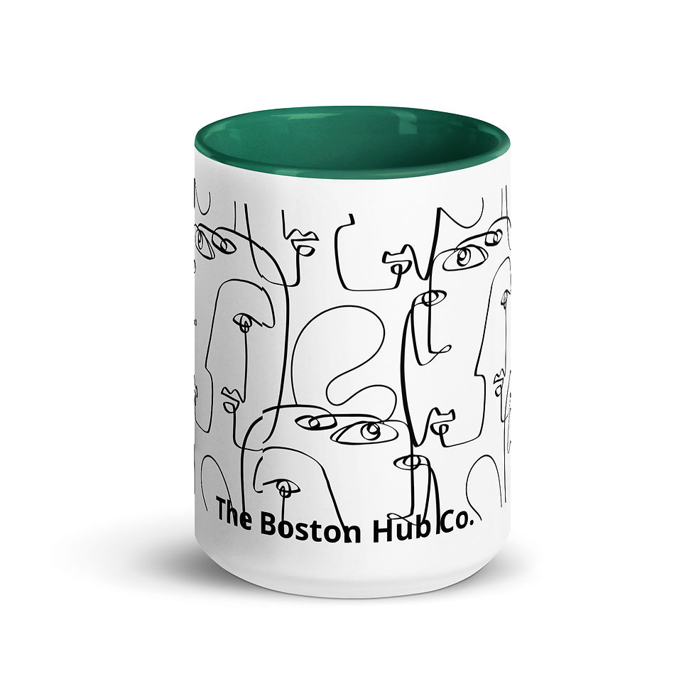 Thumbnail: Coffee Mug | 2 Sizes | Ceramic White w/ Interior Color | Happy Hour in Revere