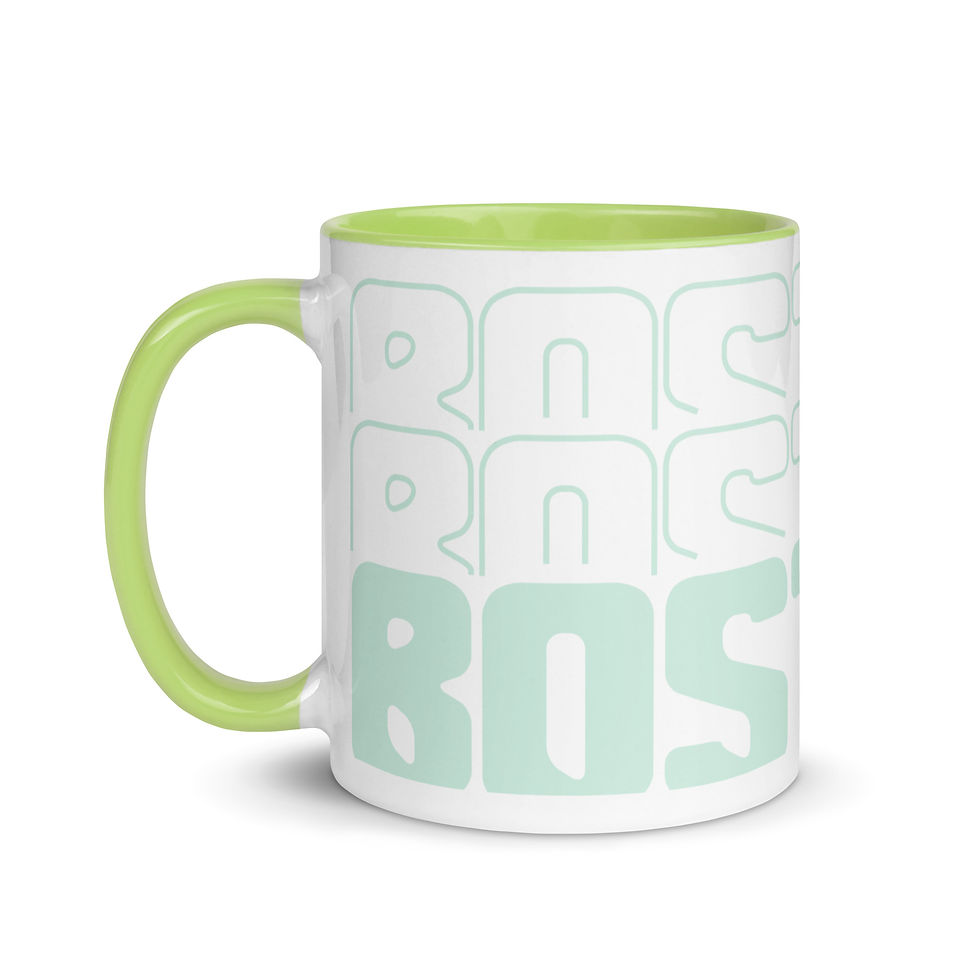 Thumbnail: Coffee Mug | 2 Sizes | Ceramic White w/ Interior Color | Boston Babe
