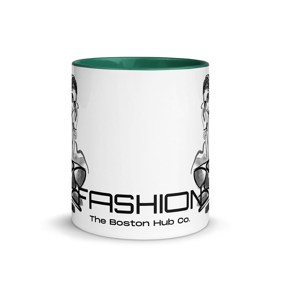 Thumbnail: Coffee Mug | 2 Sizes | Ceramic White w/ Interior Color | Fashion Model