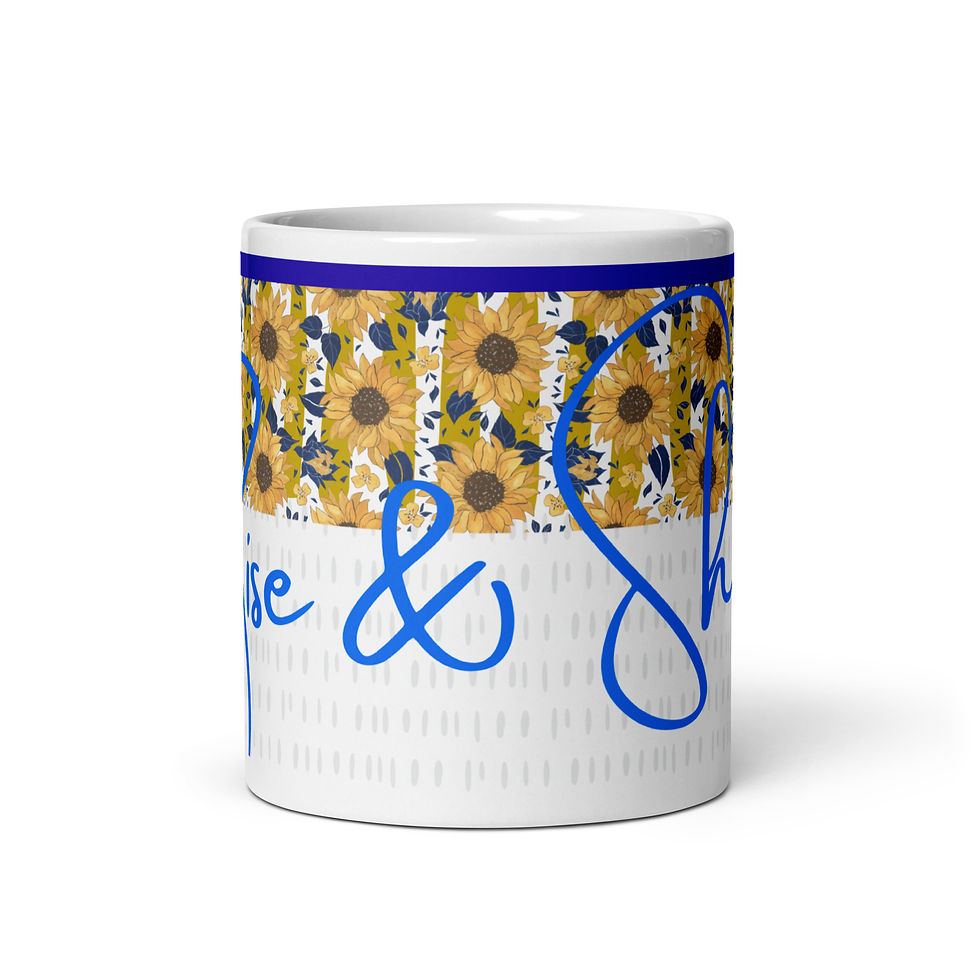 Thumbnail: Coffee Mug | 3 Sizes | Ceramic Glossy White | Sunflowers Rise and Shine