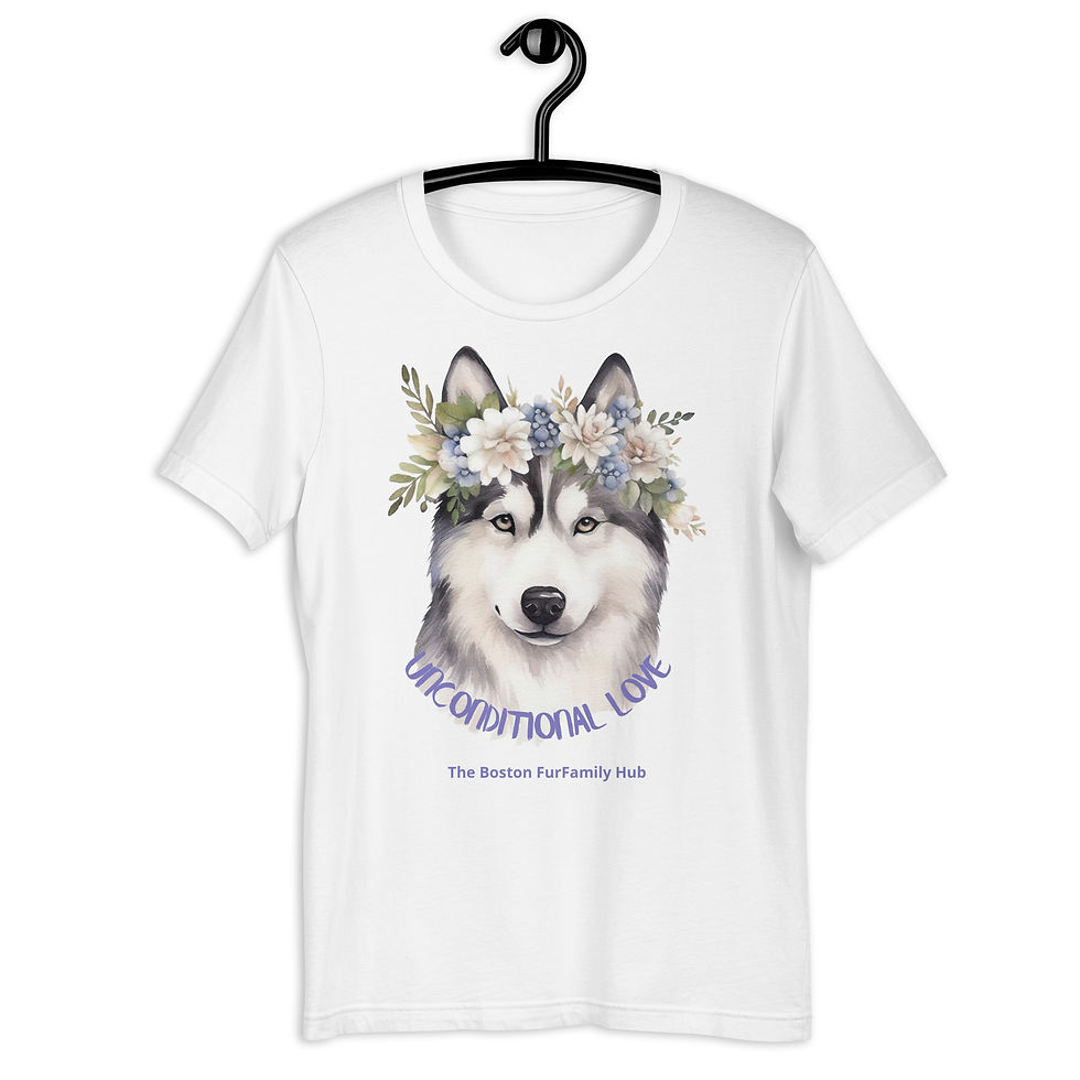 T-Shirt | 5 Colors | Unisex | Size: XS - 5XL | Husky Unconditional Love