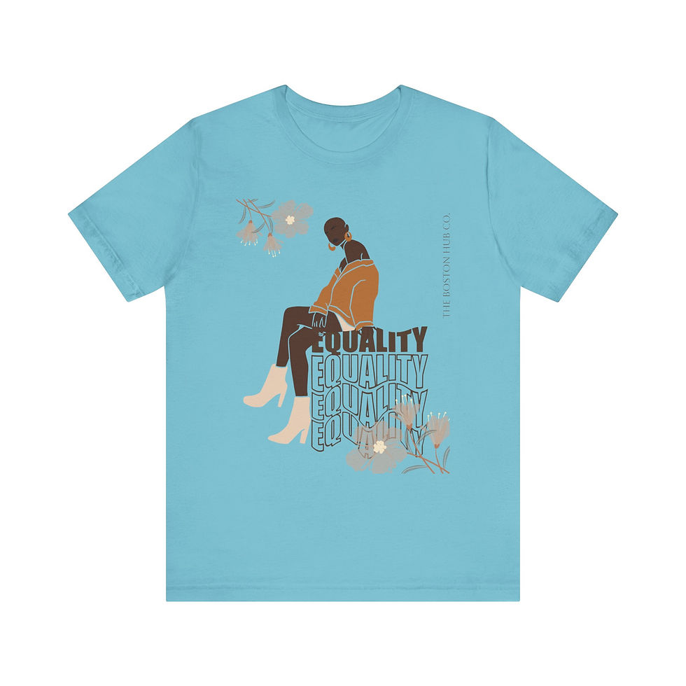 Thumbnail: T-Shirt | MORE Colors | Unisex | Sizes: XS - 5XL | Black Woman Equality