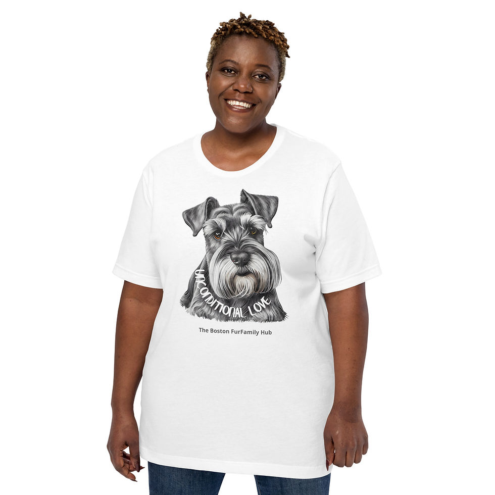 Thumbnail: T-Shirt | 6 Colors | Unisex | Sizes: XS - 5XL | Schnauzer Unconditional Love