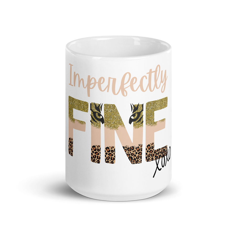 Coffee Mug | 3 Sizes | Ceramic Glossy White | Imperfectly Fine