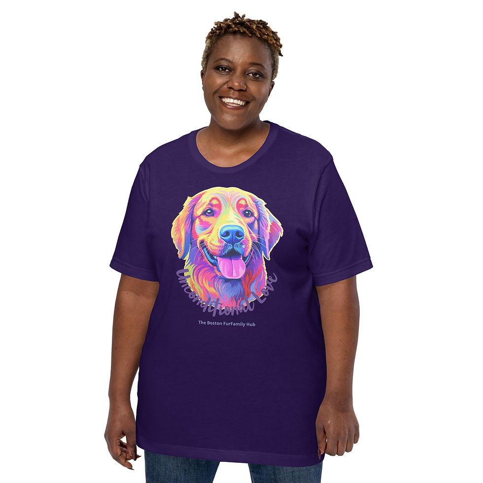 Thumbnail: T-Shirt | 10 Colors | Unisex | Sizes: XS - 5XL | Labrador Unconditional Love
