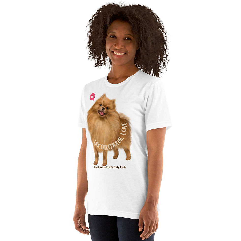 Thumbnail: T-Shirt | 7 Colors | Unisex | Sizes: XS - 5XL | Pomeranian Unconditional Love