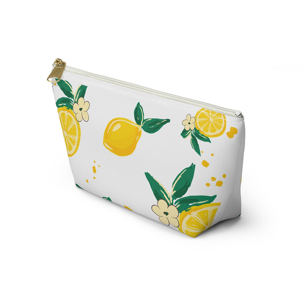 Thumbnail: Accessory Pouch | 2 Sizes | White | Lemons