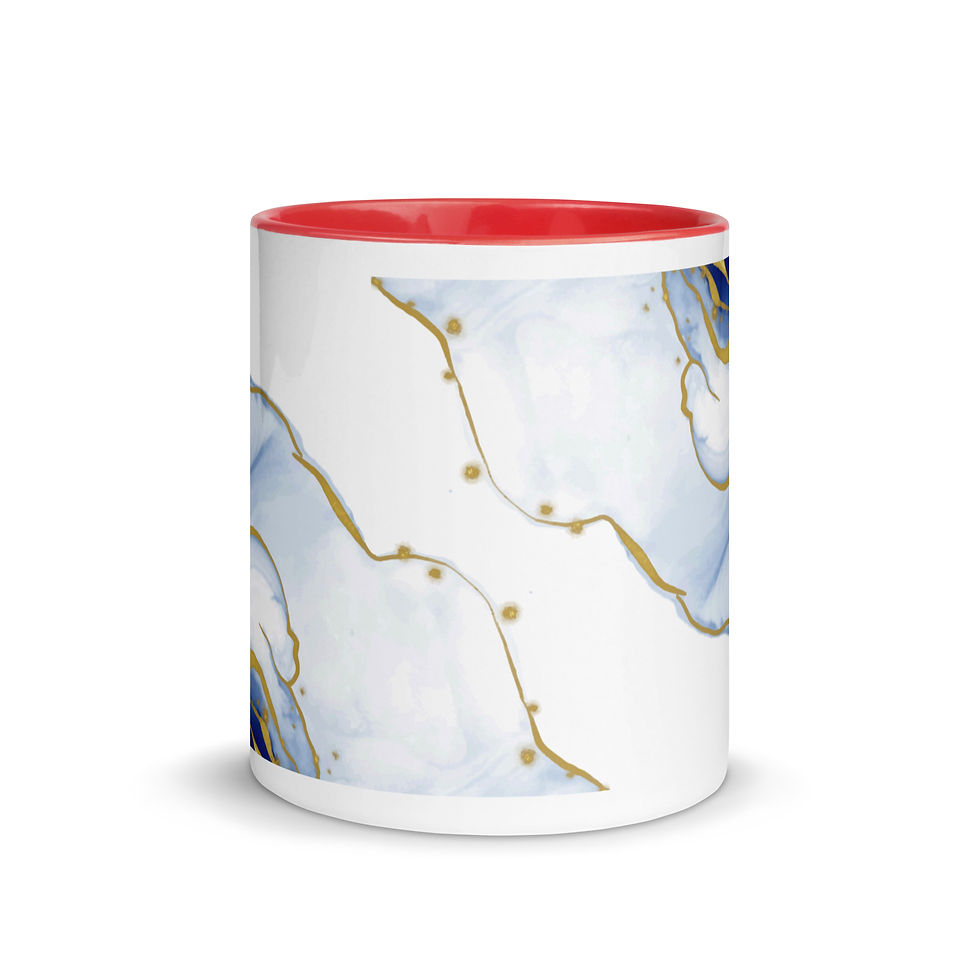 Thumbnail: Coffee Mug | MORE Colors | 3 Sizes | Ceramic White | Blue Geode 