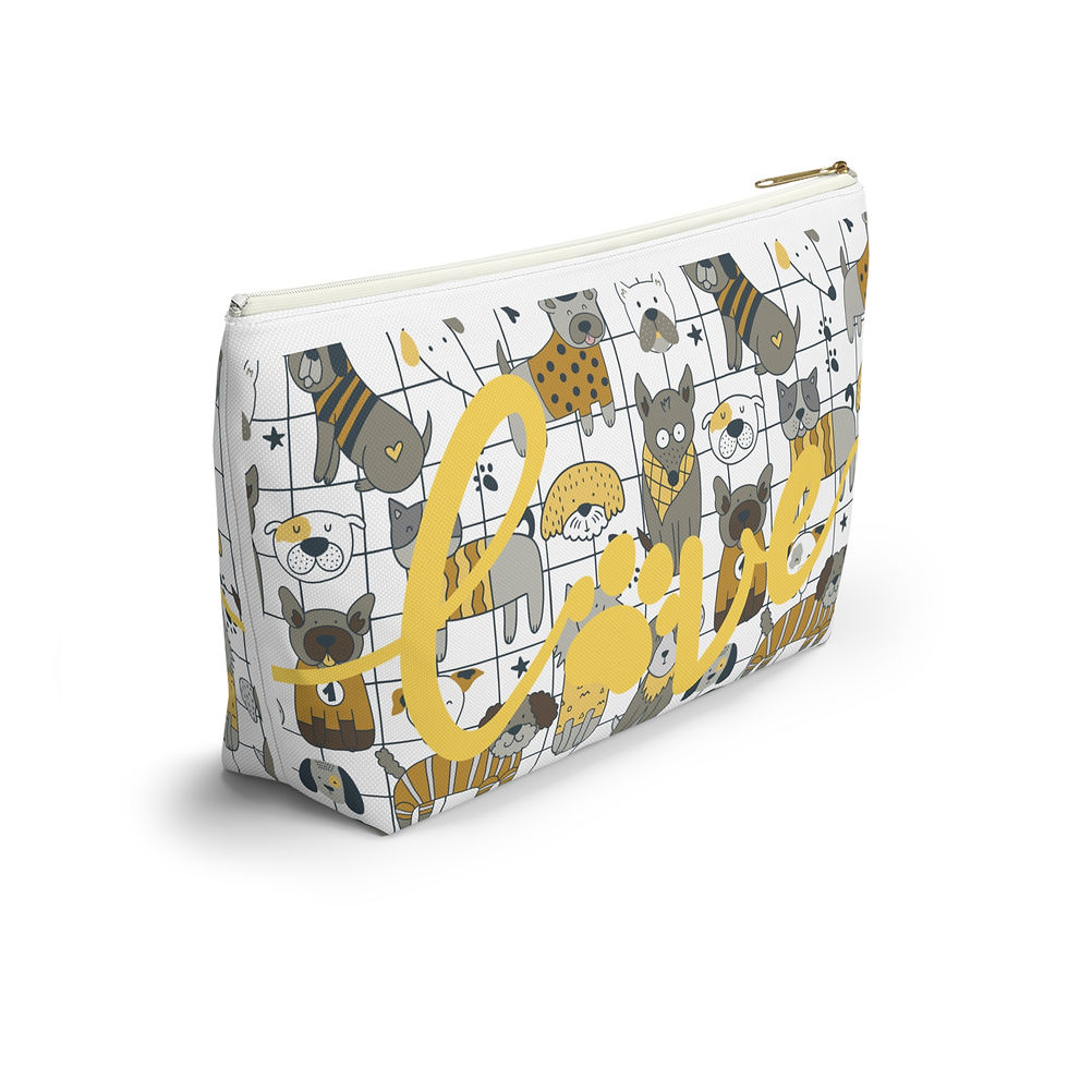 Thumbnail: Accessory Pouch | 2 Sizes | White | Dog Meet Up L🐾ve