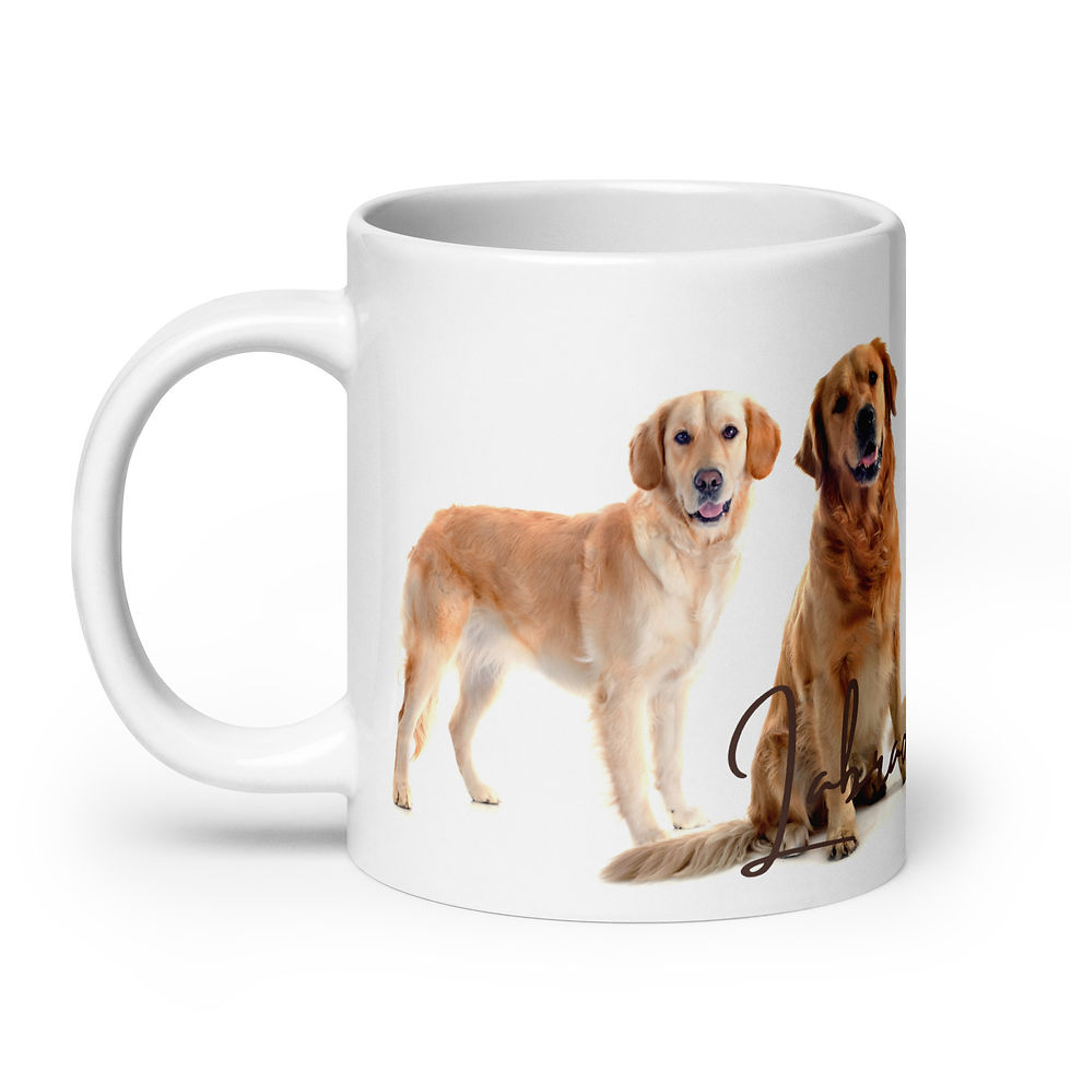 Thumbnail: Mug | 3 Sizes | Ceramic Glossy White | Labrador Life