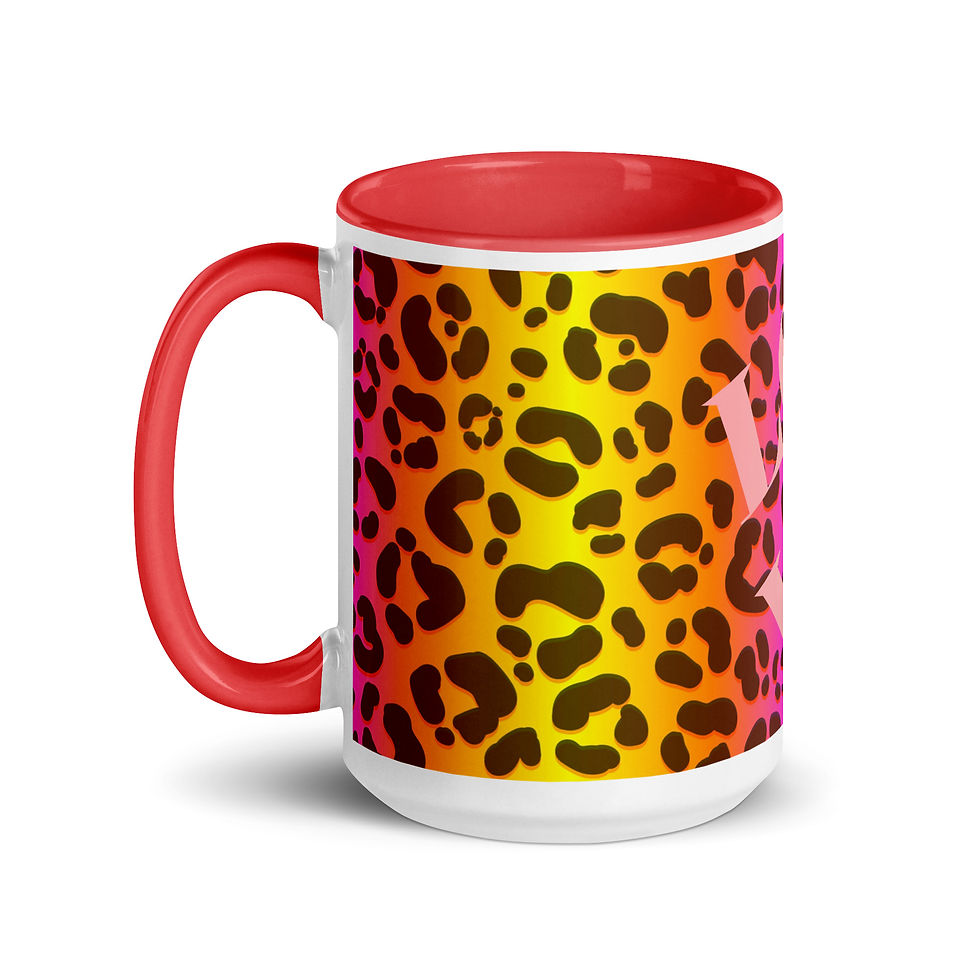 Thumbnail: Coffee Mug | MORE Colors | 2 Sizes | Ceramic White | Animal Print Love
