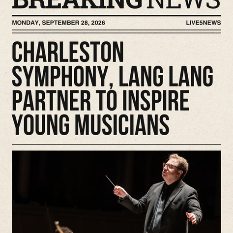 Yuriy Bekker, Charleston Symphony, Lang Lang Inspire Young Musicians