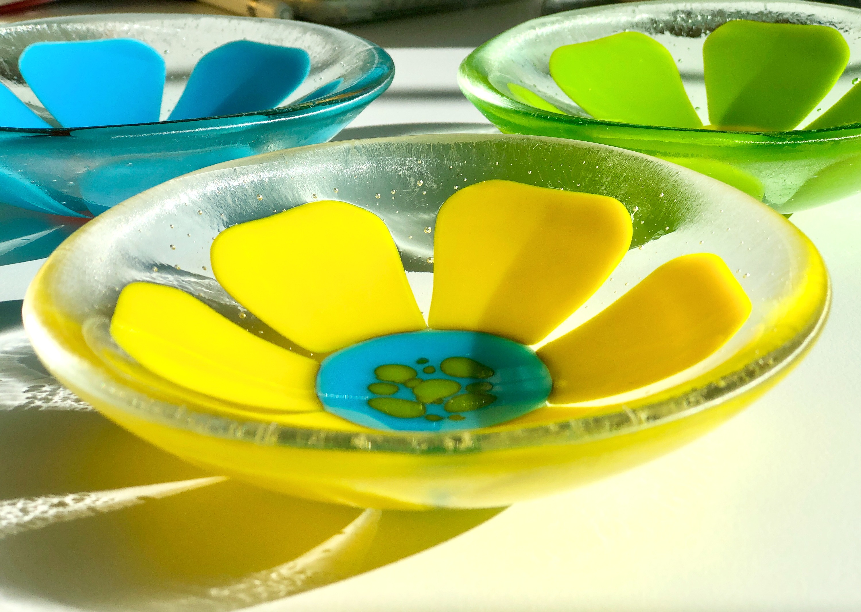 Canary Yellow Flower Mini Bowl