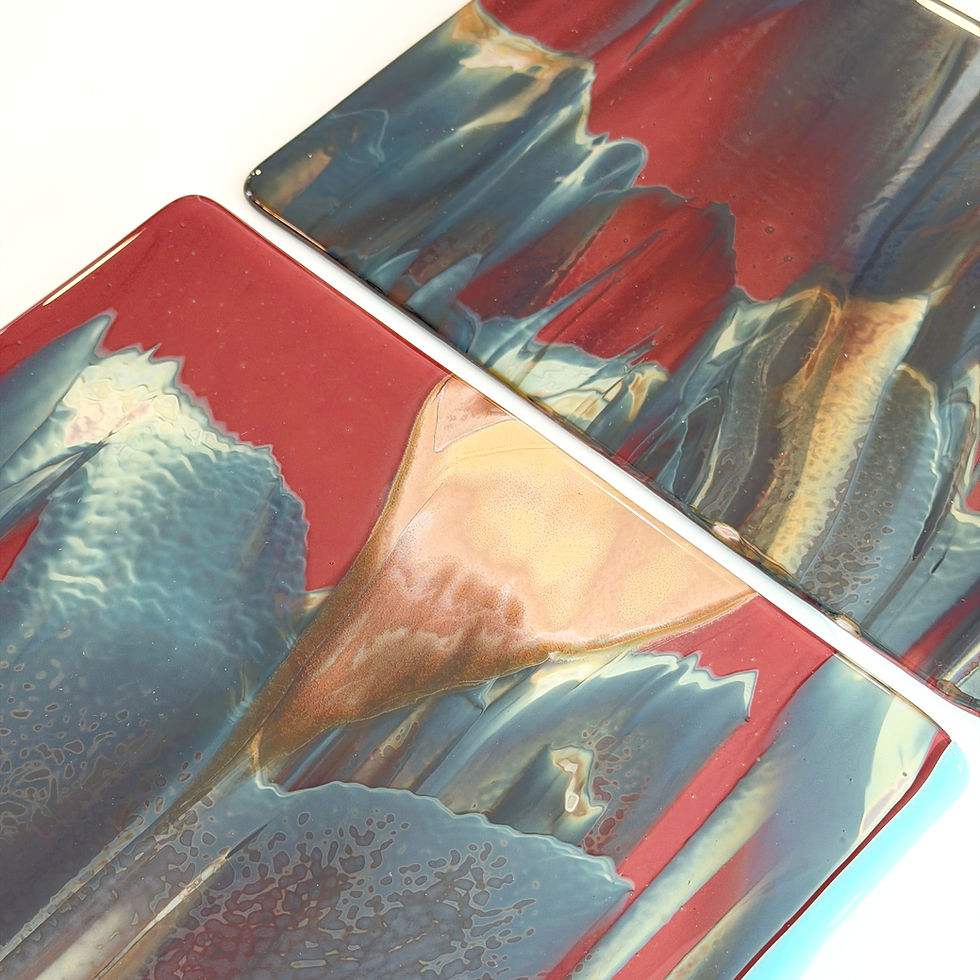 Thumbnail: Cheese Plate, Petrified Wood Glass