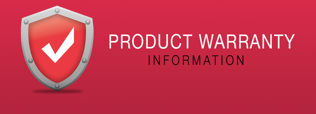 PRODUCT WARRANTY INFORMATION