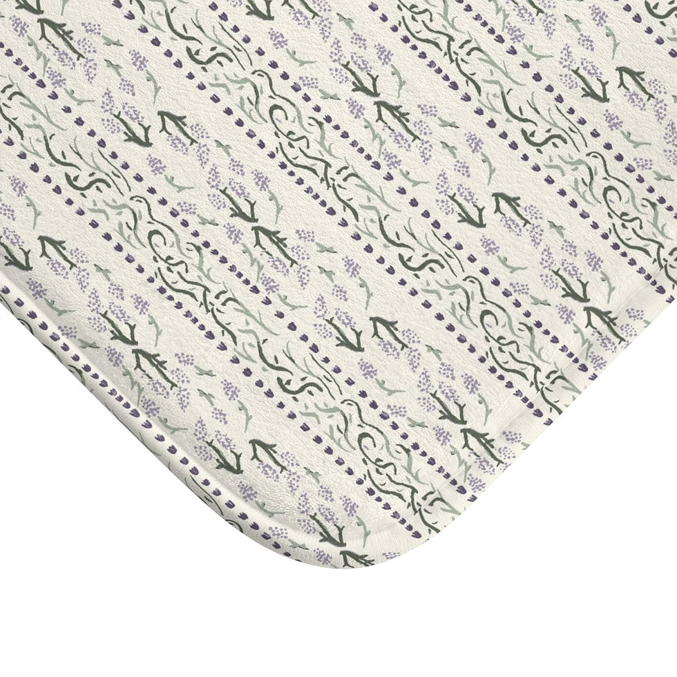 Thumbnail: Climbing Lilac and Vines Bath Mat