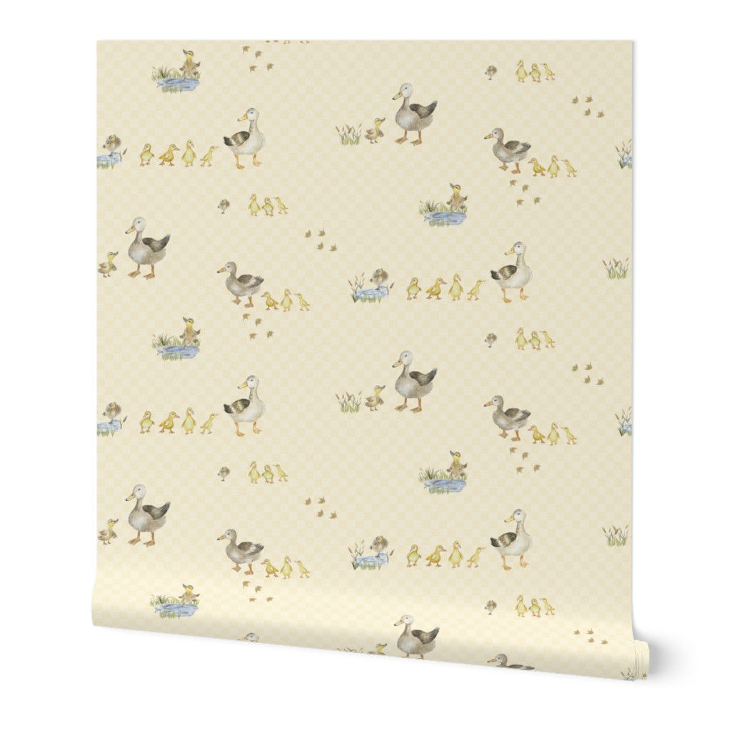 Ducks in a Row Wallpaper