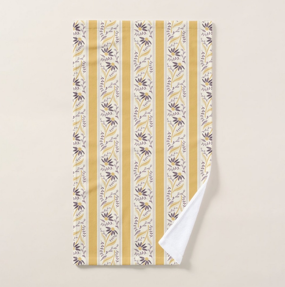 Climbing Coneflowers Dish Towel