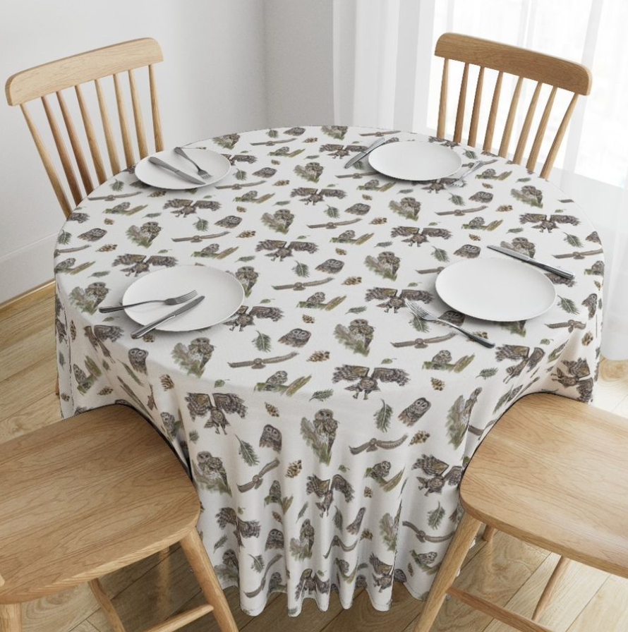 Thumbnail: Forest Friends: Owl Table Cloth