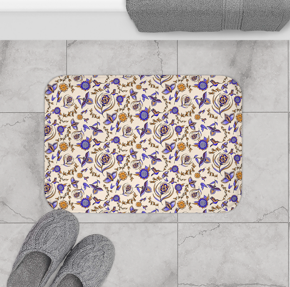 Thumbnail: Indian Hummingbirds Bath Mat