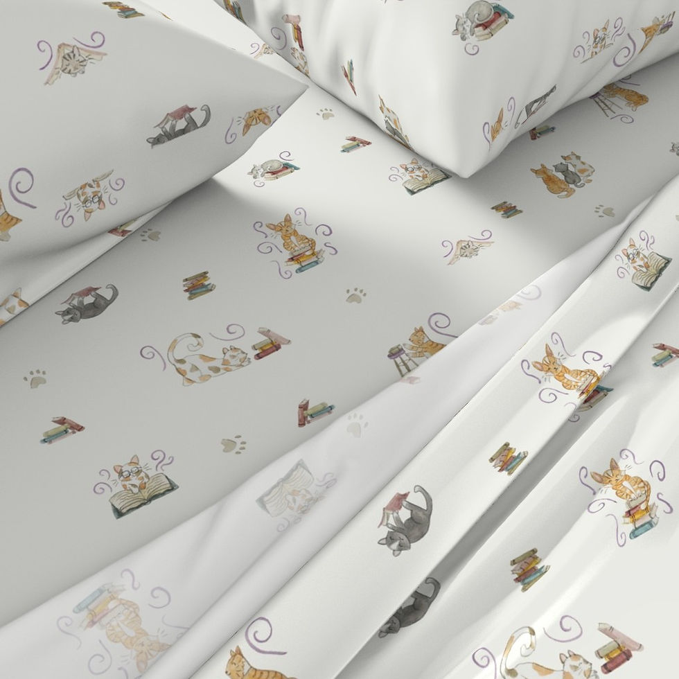 Thumbnail: Library Cats Sheets