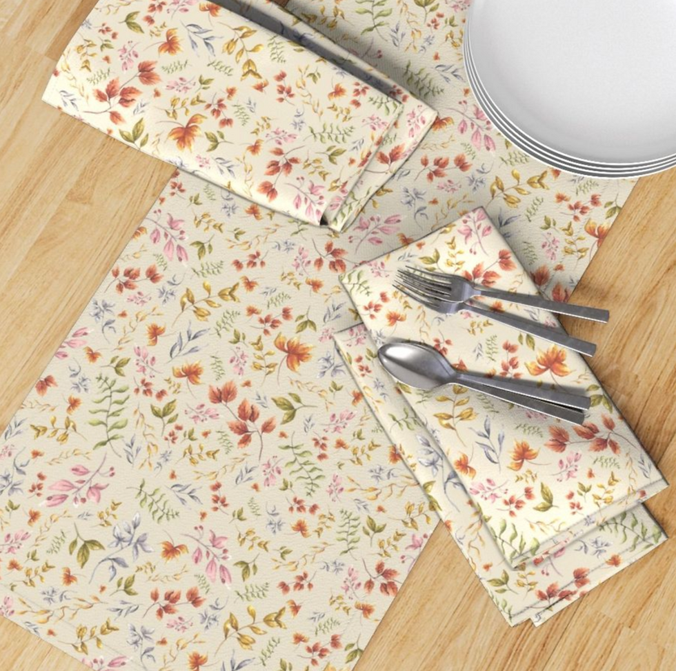 Busy Fall Florals Table Runner