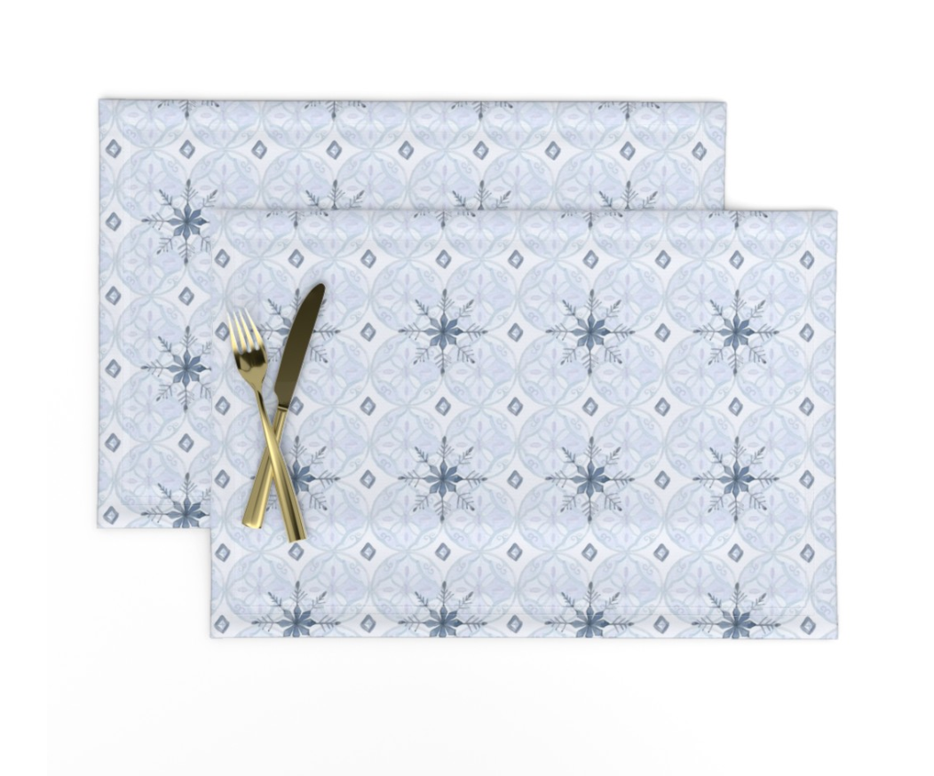 Icy Snowflake Placemats