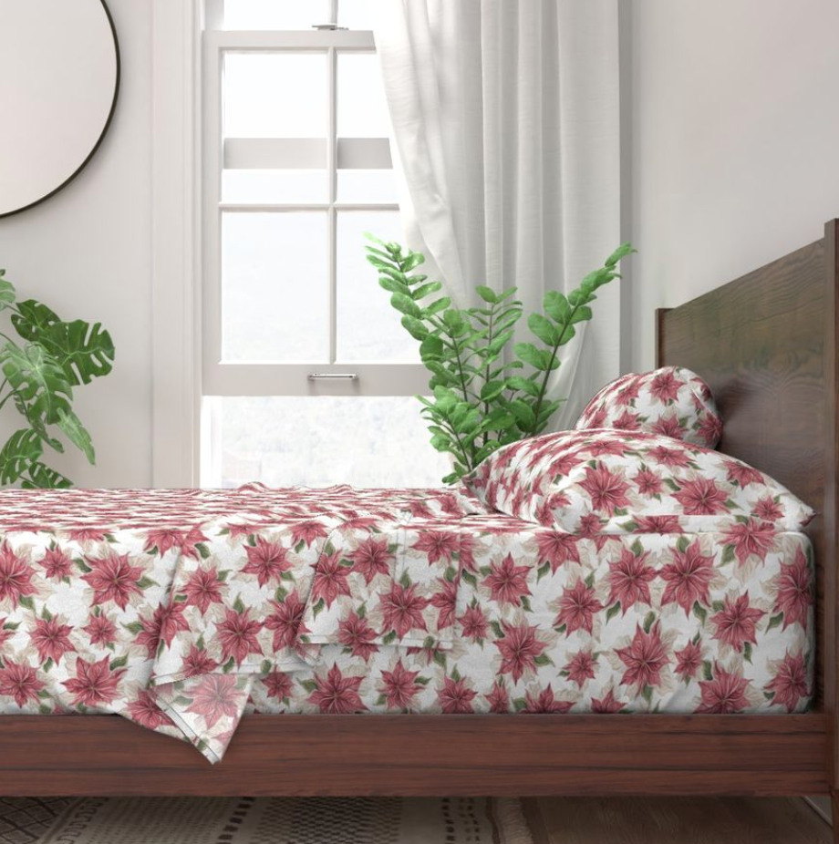 Thumbnail: Poinsettia Sheets