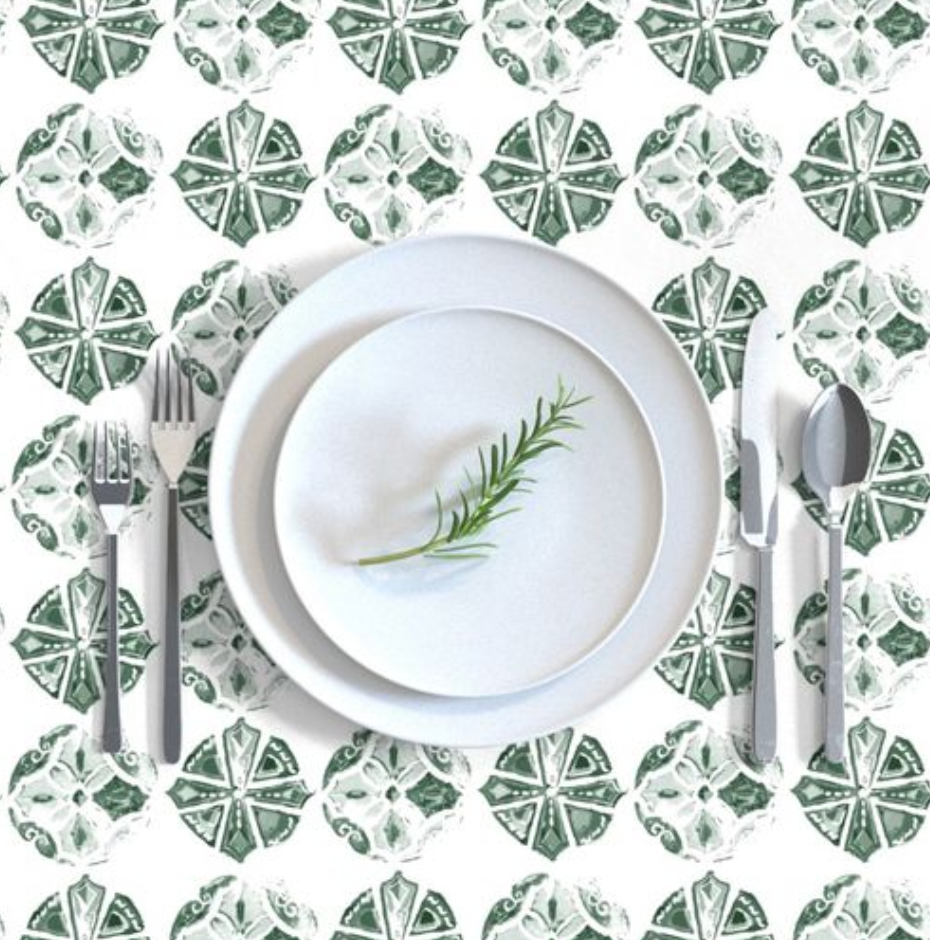 Thumbnail: Stained Glass Rings Tablecloth