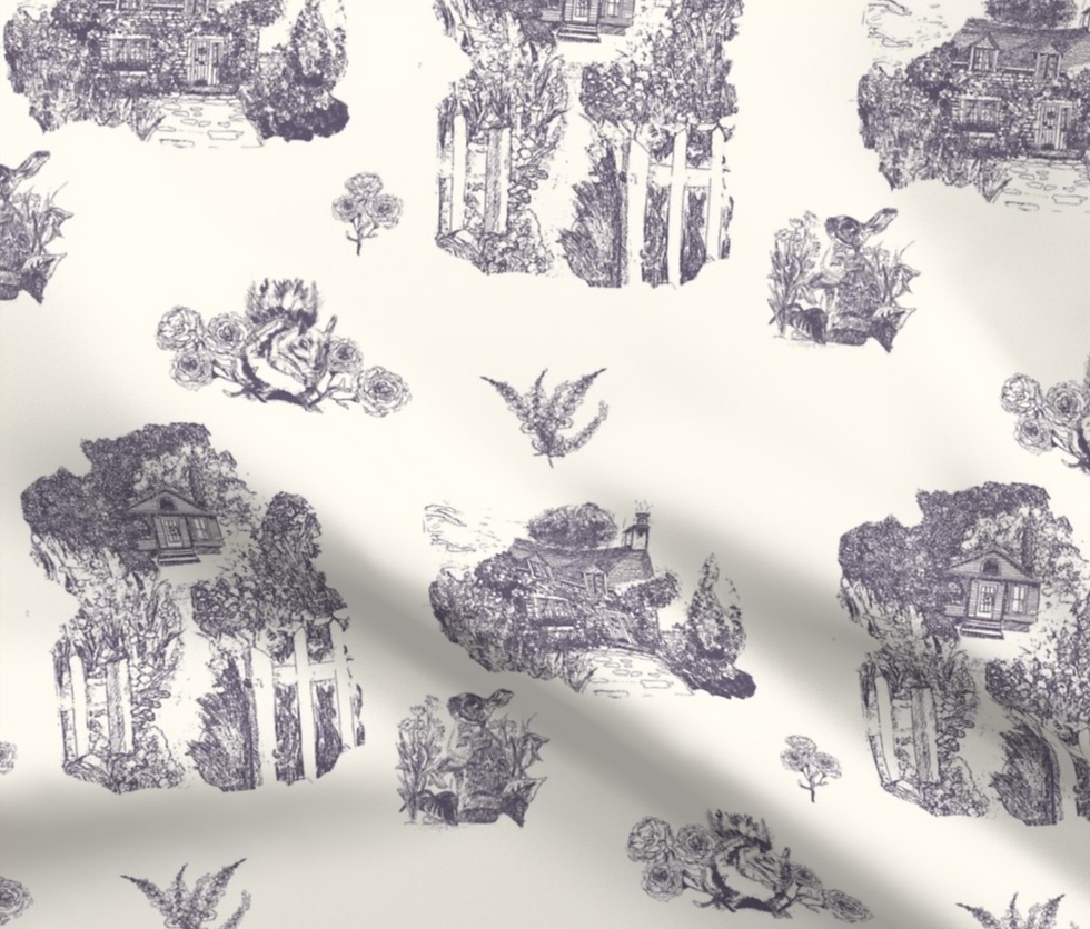 Thumbnail: English Cottage Garden Dish Towel