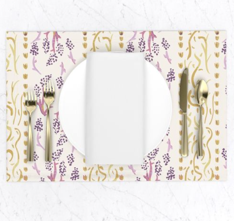 Thumbnail: Climbing Lilac and Vines Placemats