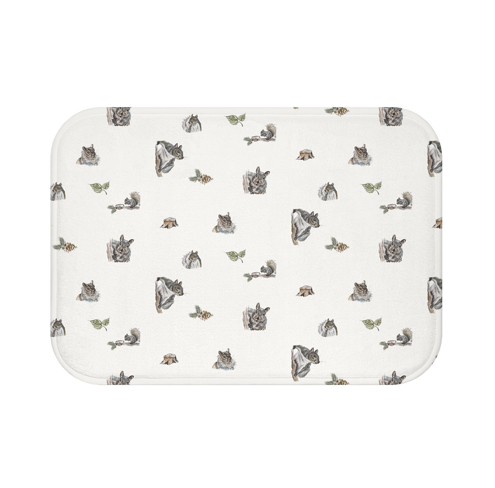 Forest Friends: Squirrel Bath Mat