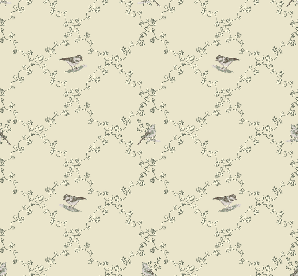 Thumbnail: Garden Chickadee Tablecloth