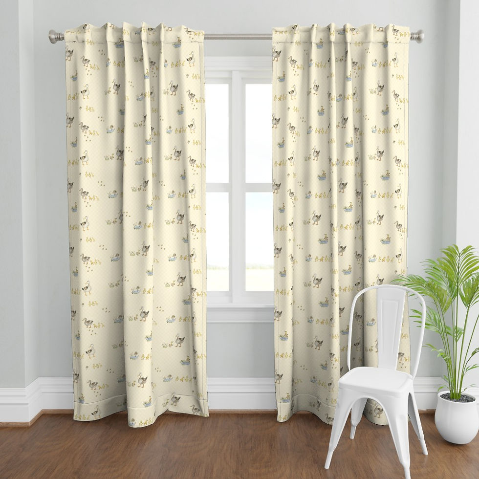 Thumbnail: Ducks in a Row Curtains