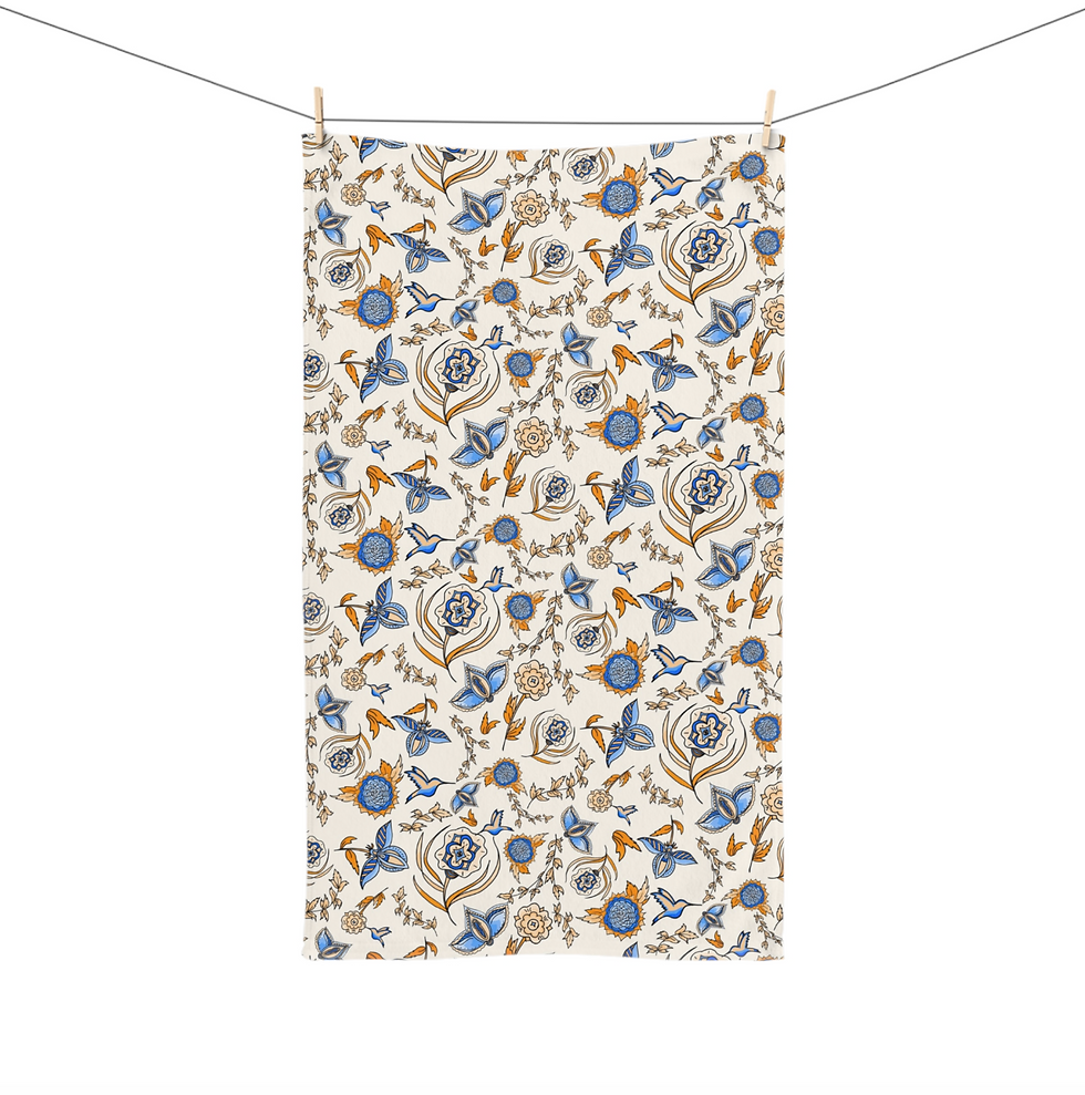 Thumbnail: Indian Hummingbirds Bath Towels